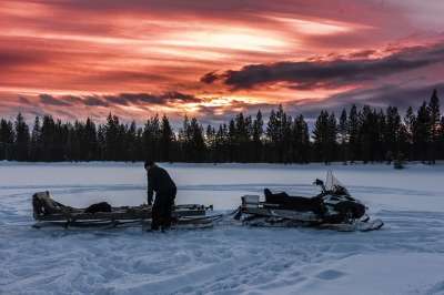 雪 冬天 寒冷的 冰淇淋 拉普兰 雪地摩托 Skido 瑞典 冰