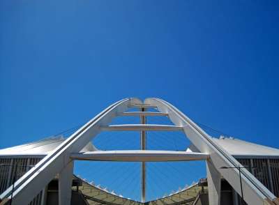 摩西 Mabhida 体育场 体育场 运动 舞台上 建造 结构体