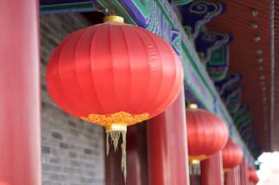 西安 中国 红色的 灯笼 古城墙 城市 墙 中国人 旅行 旅游