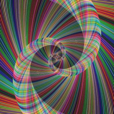 丰富多彩的 螺旋 漩涡 分形 催眠的 所产生的背景 分形艺术 抽象