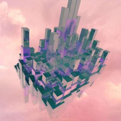 抽象 立方体 海浪 反射 凉爽的 图形 Cg 几何的 3D