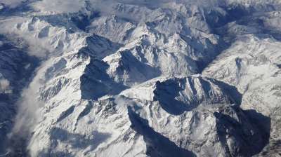 山 冬天 阿尔卑斯山 景观