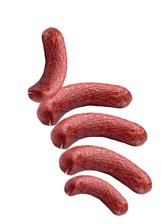 香肠 肉 肉类产品 产品 一顿饭 迅速 早餐 卡路里的热量 食物