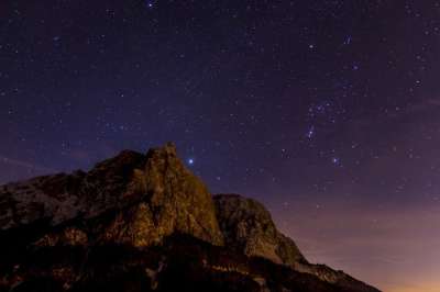 夜拍 星星 学习 Santner 高峰 南蒂罗尔 天堂 山 景观