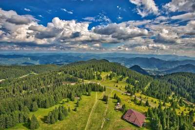 风景秀丽的 山 景观 蓝色的 自然 天空 户外的 风景 小山