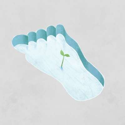 脚印 雪 树苗 创造力 轮廓 想象力 幻想 绘画 艺术 孤独