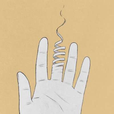 手 中指 超现实的 卡通片 绘画 幻想 创造力 艺术