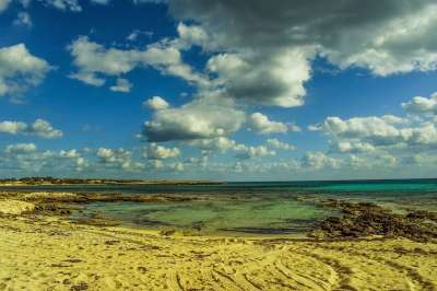 海滩 空的 海 景观 冬天 天空 云 地中海 风景 海岸