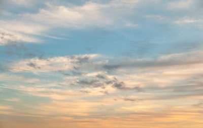 微妙的 橙色的 蓝色的 辐射 天空 背景 日出 阳光 日落