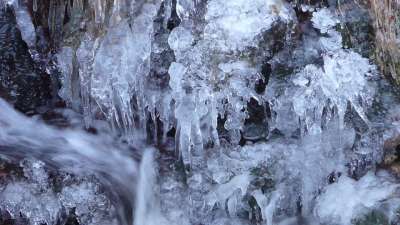 冰 雪 白色的 冬天