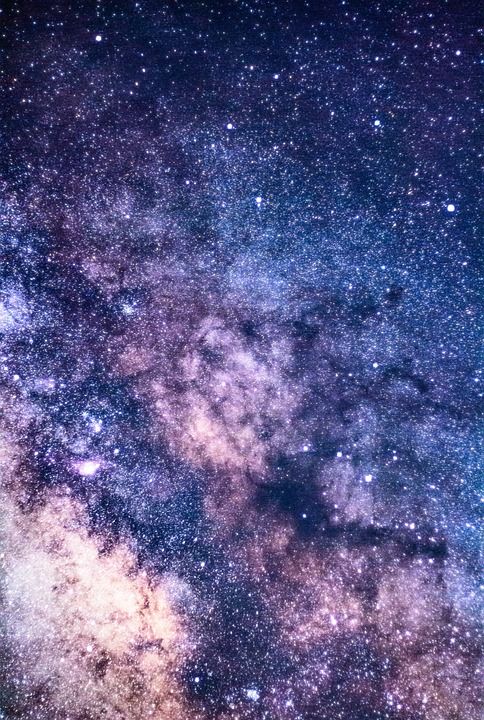 星星 星系 银河 空间 天空 自然 蓝色的星星 蓝色的星系