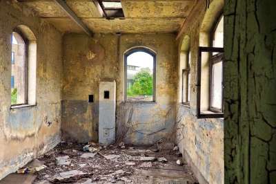 丢失的地方 车站 门 门把手 废墟 弃 放弃了 建造 轨
