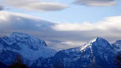 阿尔卑斯山 山 景观 奥地利 雪 山景观 首脑 高山全景 天堂