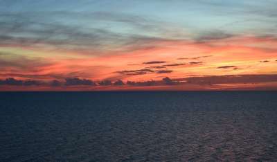 日落水 旅行 墨西哥海湾 巴拿马城海滩 风景秀丽的 丰富多彩的 日落