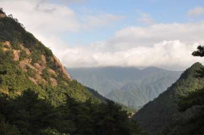 黄山 秋天 山