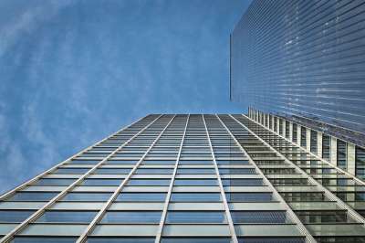 建筑学 摩天大楼 玻璃幕墙 现代的 正面 天堂 建造 杜塞尔多夫