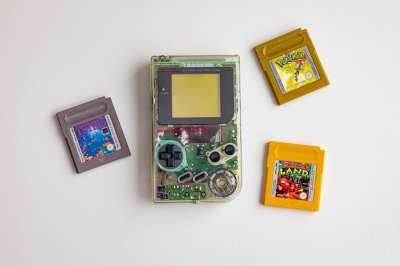 Gameboy 原始的 清除 透明的 手持 控制台 游戏 复古的