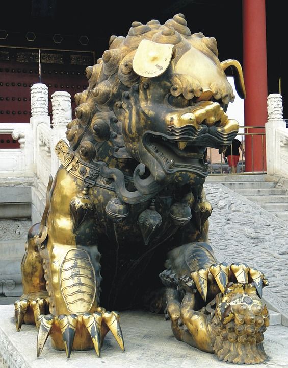 中国风 风景 场景 意境 古风 街拍 美景 北京 故宫 狮子