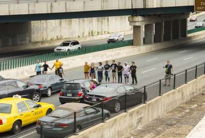 抗议 高速公路 I83 巴尔的摩 警察 逮捕 明信片 黑人生活