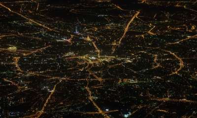 莫斯科 夜晚 地图 飞机 看法 空气 空中 城市 窗口