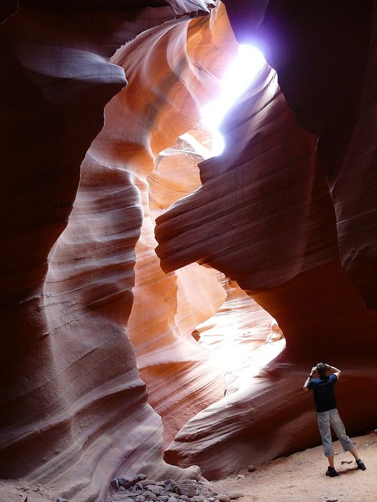 羚羊峡谷 页 砂岩 峡谷 多彩多姿的 有色 光 阴凉处 美国