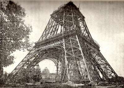 建设中的埃菲尔铁塔 1888 年 7 月 巴黎 法国