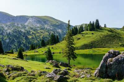 西贝尔格 湖 Mountainlake 山 自然 户外的 远足