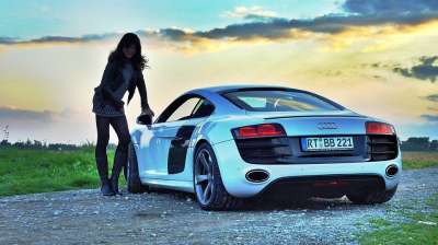 奥迪 跑车 汽车 车 R8 V10 路 景观