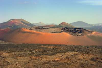 景观 火山 洗 兰萨罗特 地质 岛