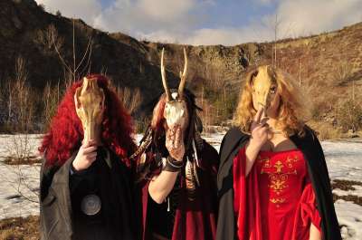 女士 女祭司 颅骨 国家 自然 女性 历史 长袍 魔法 仪式