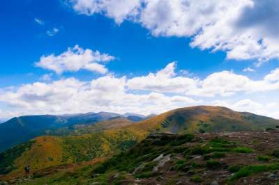 丘陵 景观 胡佛拉 喀尔巴阡山脉 森林 山 旅行 谷 天空 云