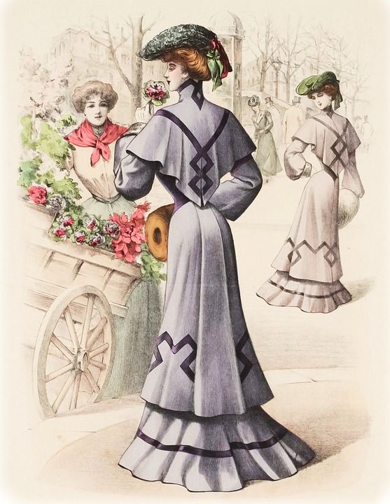 女士们 优质的 时尚 女性 花朵 花车 艺术品 场景 风格