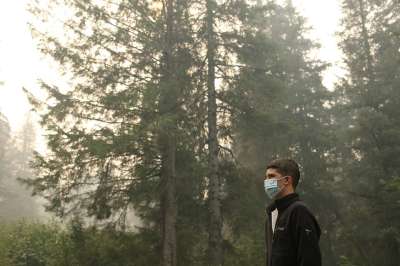 阴霾 火 抽烟 森林 全球驱虫 阿拉斯加州