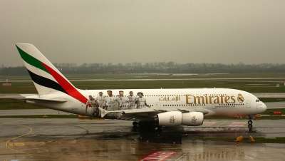 阿联酋 A380 飞机 航空 空中客车公司 飞机场 客机 飞行