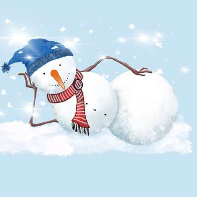 雪人 冬天 圣诞节 雪 帽子 围巾 寒冷的 下雪的 冰镇 冻结