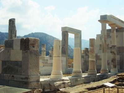 废墟 古董 古遗址 古城 德洛斯 希腊 Cyclades 古希腊
