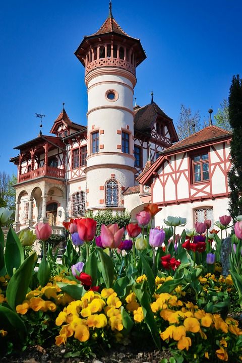建筑学 建造 旅行 城堡 花 公园 天堂 老的