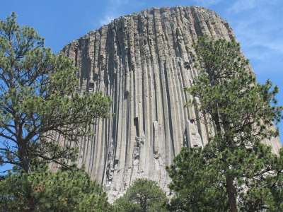 恶魔之塔 山 犹他州 地标 纪念碑山谷 著名的 目的地 我们
