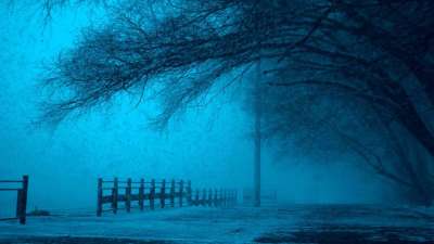 冬季 莫斯科 俄罗斯 中心 圣诞节 强的 降雪 黑暗的 夜晚