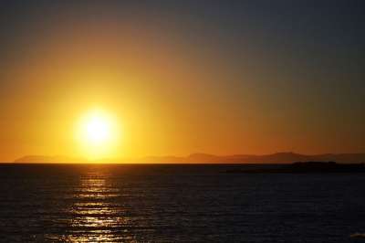 海景 日落 景观 海 海洋 水 天空 日出 太阳 晚上