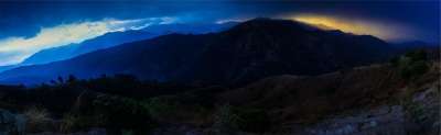 景观 山 黑暗的 夜晚 丘陵 深蓝色