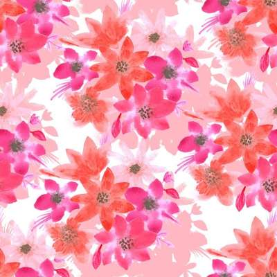 花朵 背景 水彩 手绘图 无缝的 无缝背景 自然 墙纸 优质的