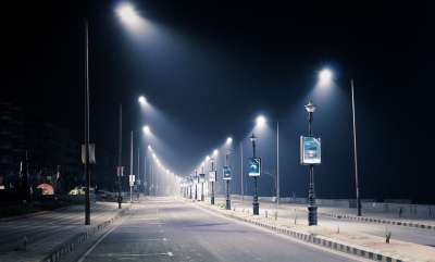 路灯 夜晚 城市 街道 光 城市的 灯 镇 结构 建造 点亮