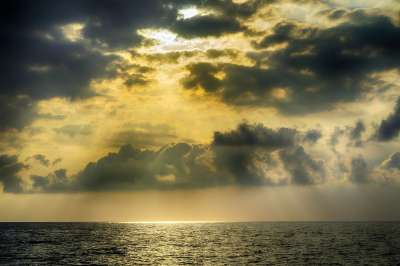 海 黑海 天空 日落 晚上 阳光 云 海洋 阿纳帕 俄罗斯