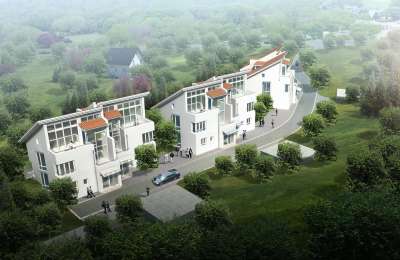 双工 别墅 渲染 可视化 建筑学 可视化 3D 建筑可视化 景观